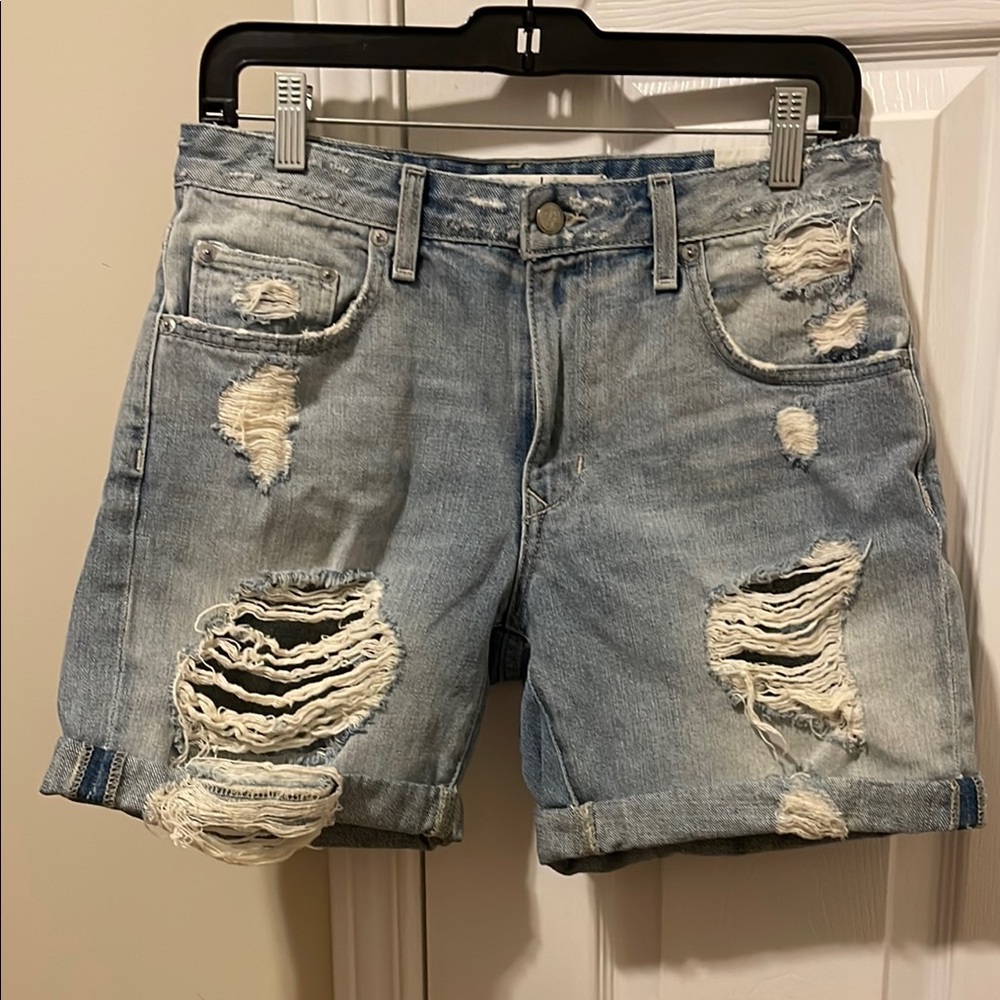 Lover + Friends Distressed Denim Shorts